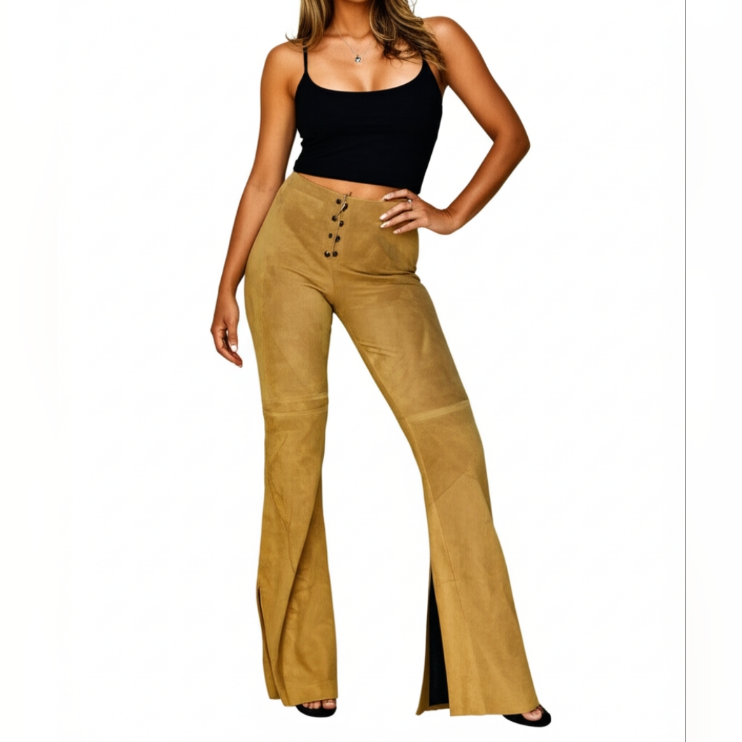 Guess Tan Boot Cut Flare Pants